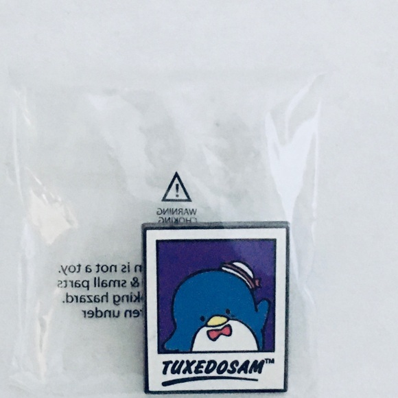 New Sanrio Friend of the Month Pin TUXEDO SAM and Story Card June 2016 Limited - Picture 5 of 7